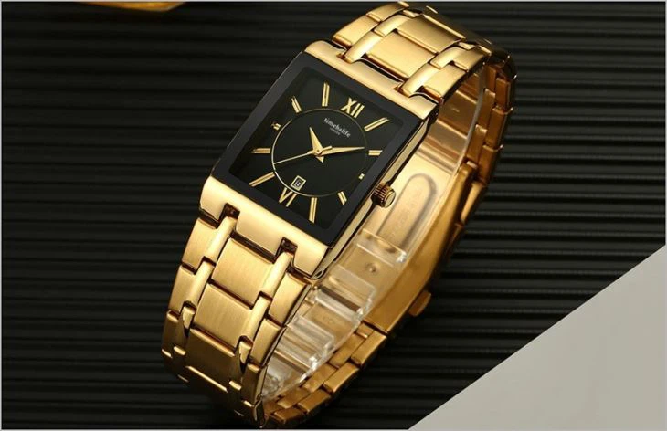 Luxury Gold Man Alloy Wrist Watch TBL101